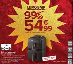 Carrefour Market Air fryer superposé offre