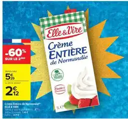 Carrefour Market Crème Entière de Normandie offre
