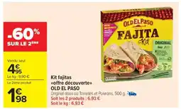 Carrefour Market Kit Fajitas Offre Découverte OLD EL PASO offre