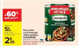 Carrefour Market Plat cuisiné à la Provençale Offre spéciale CASSEGRAIN offre