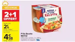 Carrefour Market P'tite Recette Nestlé offre