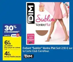 Carrefour Collant 'Sublim' Ventre Plat offre