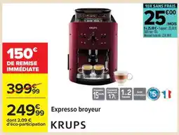 Carrefour Expresso broyeur KRUPS offre