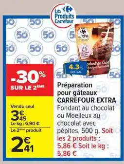Carrefour Préparation pour gâteaux CARREFOUR EXTRA offre
