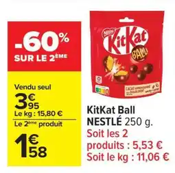 Carrefour KitKat Ball NESTLÉ 250 g offre