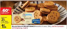 Carrefour Biscuits Baiocchi MULINO BIANCO offre