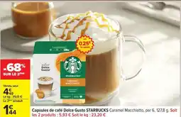 Carrefour Capsules de café Dolce Gusto STARBUCKS offre