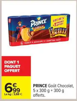 Carrefour PRINCE GOÛT CHOCOLAT offre