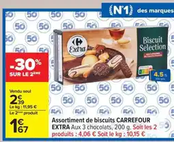 Carrefour Assortiment de biscuits CARREFOUR EXTRA offre