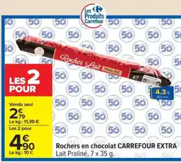Carrefour Rochers en chocolat CARREFOUR EXTRA offre