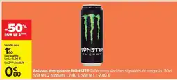 Carrefour Boisson Energisante Monster offre