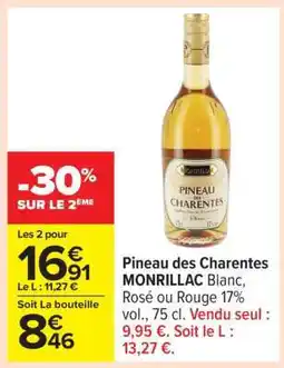 Carrefour Pineau des Charentes Monrillac offre