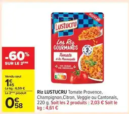Carrefour Riz LUSTUCRU offre