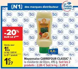Carrefour Mayonnaise CARREFOUR CLASSIC' offre