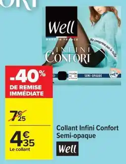Carrefour Collant Infini Confort Semi-opaque offre
