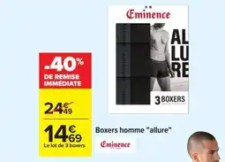 Carrefour Boxers homme allure offre