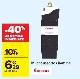 Carrefour Mi-chaussettes homme offre