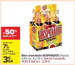 Carrefour Bière aromatisée DESPERADOS Original offre