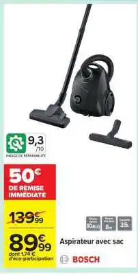 Carrefour ASPIRATEUR AVEC SAC offre