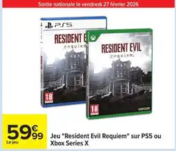 Carrefour Jeu 'Resident Evil Requiem' offre