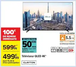 Carrefour Téléviseur QLED 4K offre