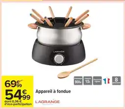 Carrefour appareil à fondue offre