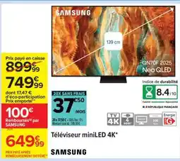 Carrefour Téléviseur MINILED 4K offre