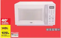 Carrefour Micro-ondes Whirlpool offre