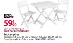 Mr Bricolage Set camping offre