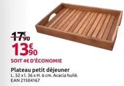 Mr Bricolage Plateau petit déjeuner offre