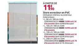 Mr Bricolage Store enrouleur en PVC offre