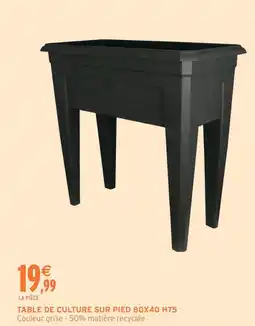 Intermarché Express Table de culture sur pied 80x40 h75 offre