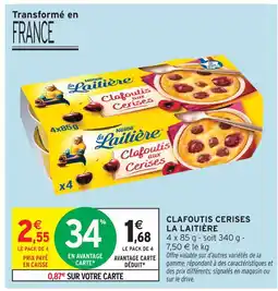 Intermarché La laitière clafoutis aux cerises offre