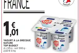 Intermarché Express Top budget yaourt à la grecque nature offre