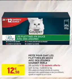 Intermarché Les filettines en sauce avec des légumes offre