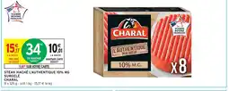 Intermarché Charal steak haché l'authentique 10% mg surgelé offre