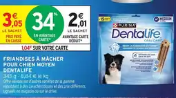 Intermarché Purina one dentalife friandises à mâcher pour chien moyen offre