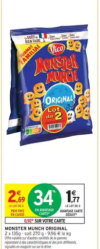 Intermarché Vico monster munch original offre