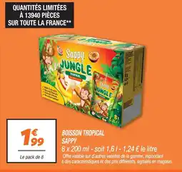 Netto Sappy boisson tropical jungle tropical offre