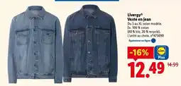 Lidl Livergy - veste en jean offre