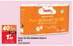 Netto Netto essuie-tout maxi absorbant décoré offre