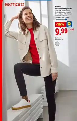 Lidl Esmara - surchemise en polaire offre
