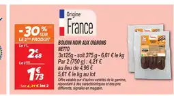 Netto Netto boudin noir aux oignons offre