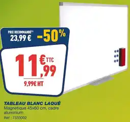 Bureau Vallée Tableau blanc laqué offre