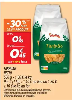 Netto Netto farfalle offre