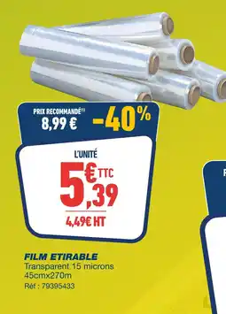 Bureau Vallée Film étirable offre