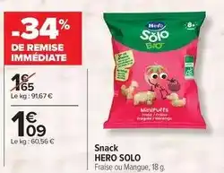 Carrefour Drive Hero - snack offre