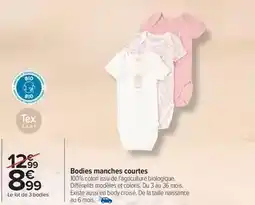 Carrefour Drive Tex - bodies manches courtes offre