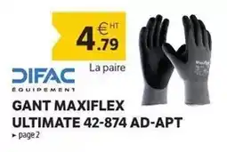 DomPro Gant maxiflex ultimate 42-874 ad-apt offre