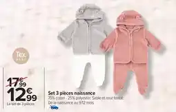Carrefour Drive Tex - set 3 pièces naissance offre